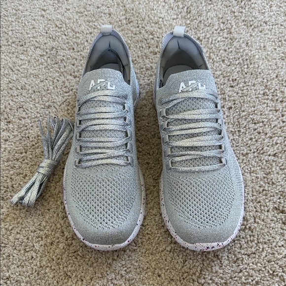 APL Light Gray Knit Sneakers